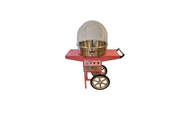 suikerspinmachine op wielen